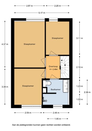 Floorplan - Boterbloemweide 86, 3448 HX Woerden